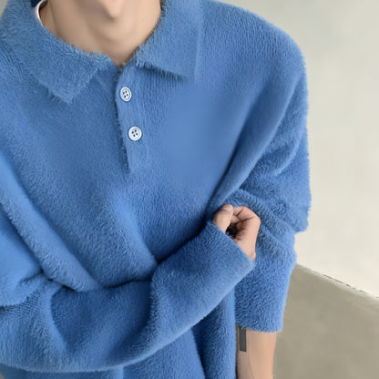 Skin-friendly Mohair Pullover Sweater