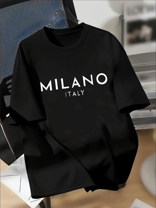 Удобная футболка с короткими рукавами Milano Italy Print