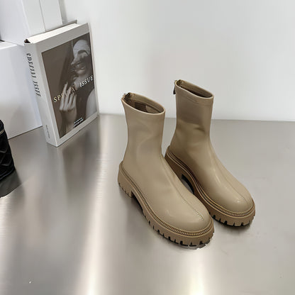 Botas cálidas de suela gruesa para mujer