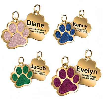 Paw Print Metal Keychain – Stylish & Durable Pet Lover Accessory