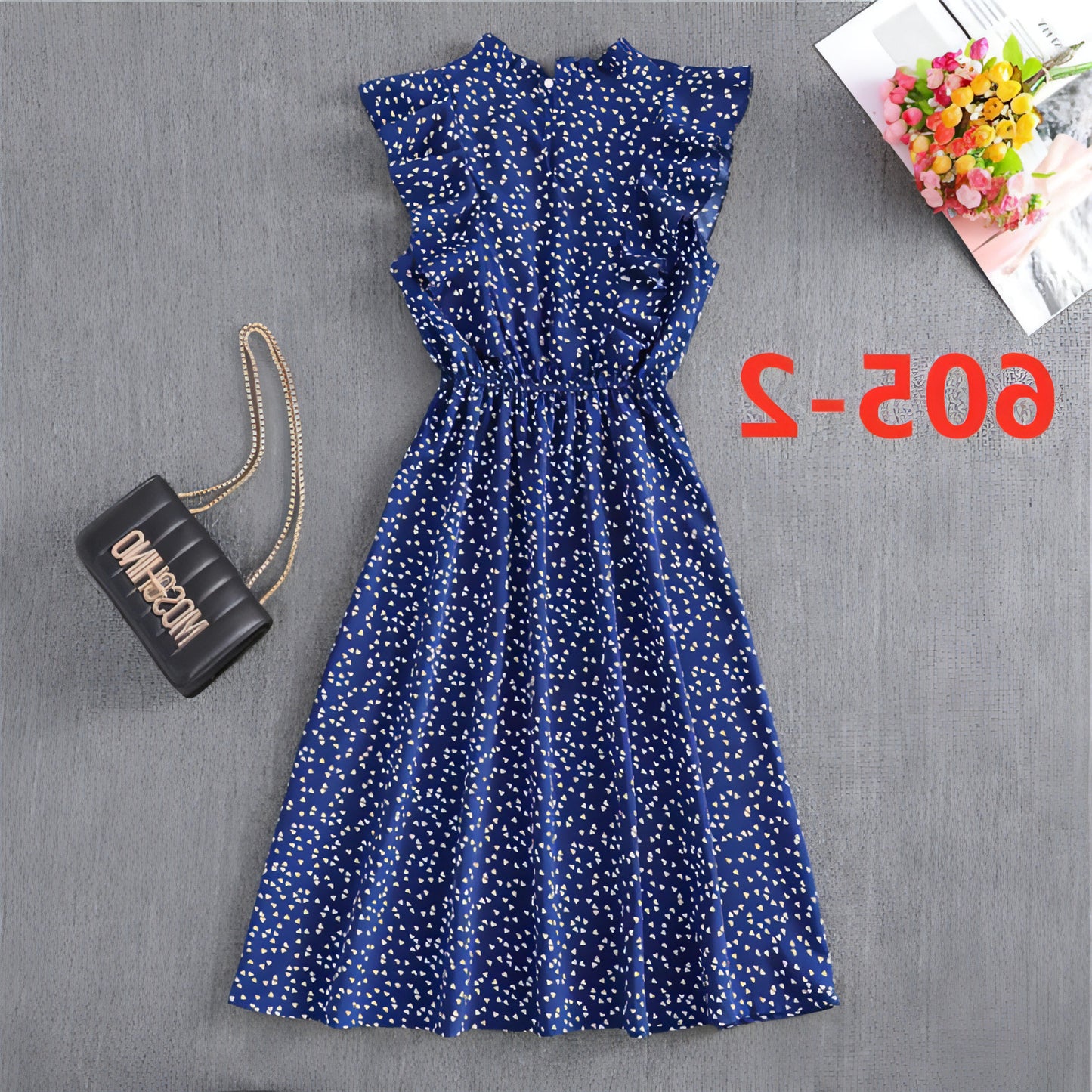 Women's Polka Dot Chiffon Loose And Versatile Dress