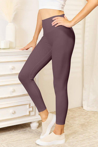 Leggings deportivos con cintura ancha Double Take