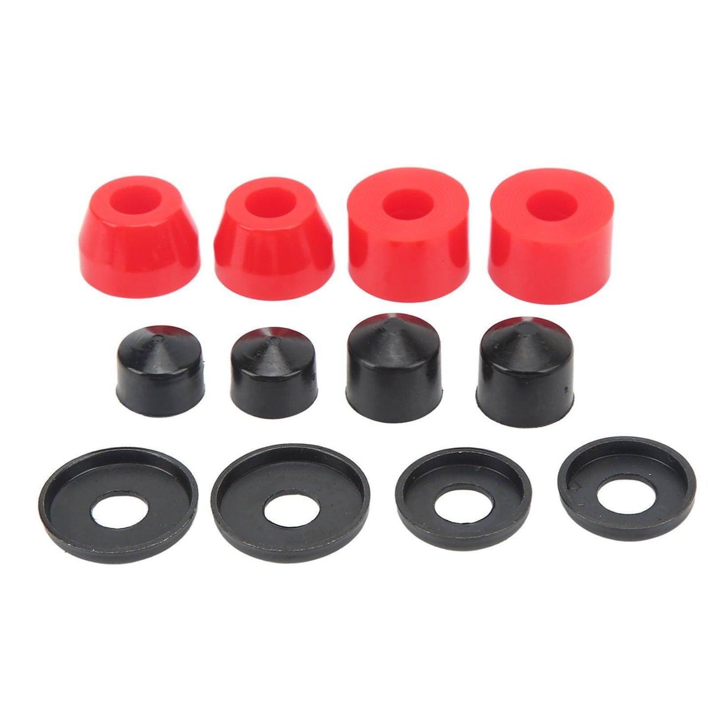 Skate Board Bushing Set PU Damping 90A Skateboard Replacement Bushings for 4 Wheel Skateboard Red