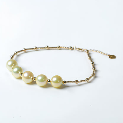 European And American New Light Gold Pearl Bracelet