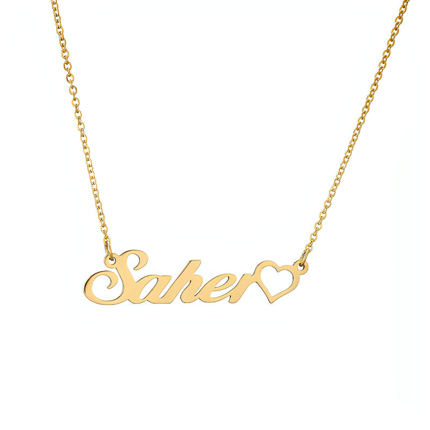 One Piece Make DIY Stainless Steel English Letter Pendant Clavicle Chain