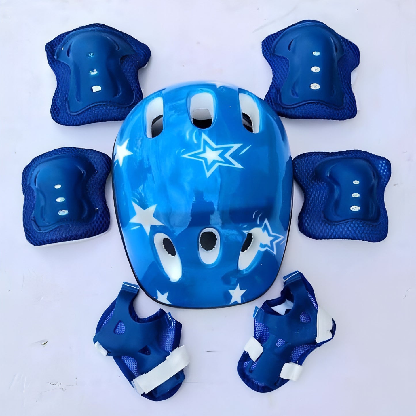 Children's Roller Skating Protective Gear, Children's Thickening Helmet Seven-piece Suit