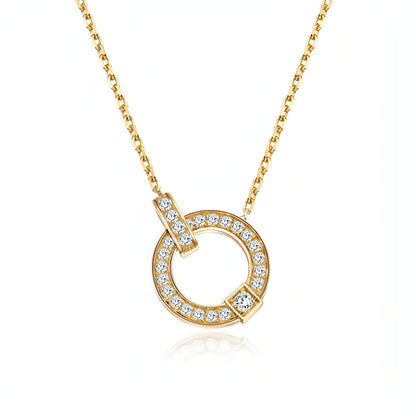 18K Fashion Diamond Clavicle Necklace