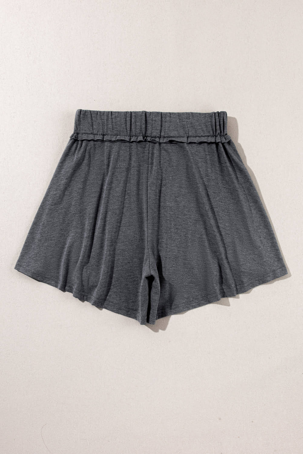 Серая эластичная талия Culotte Shorts