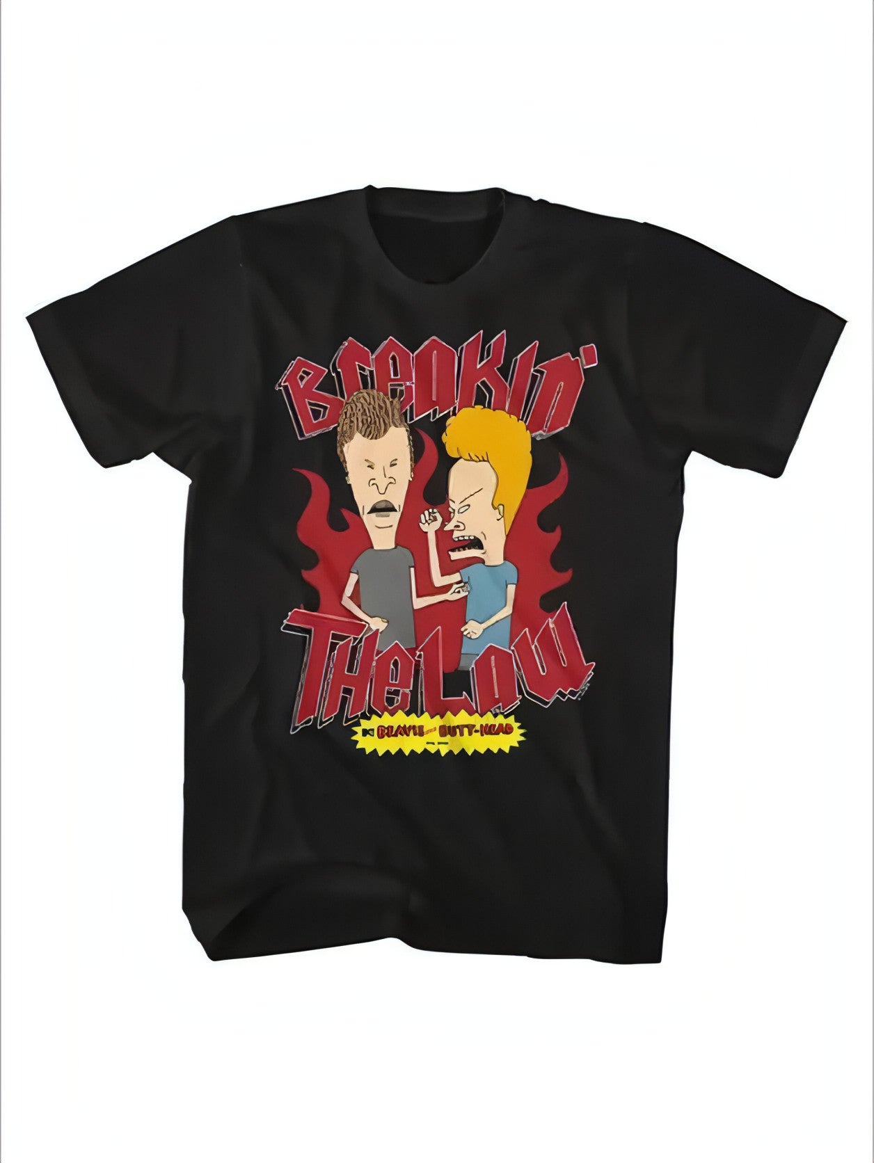 Beavis And Butthead Breaking The Law MTV TV T-Shirt Men