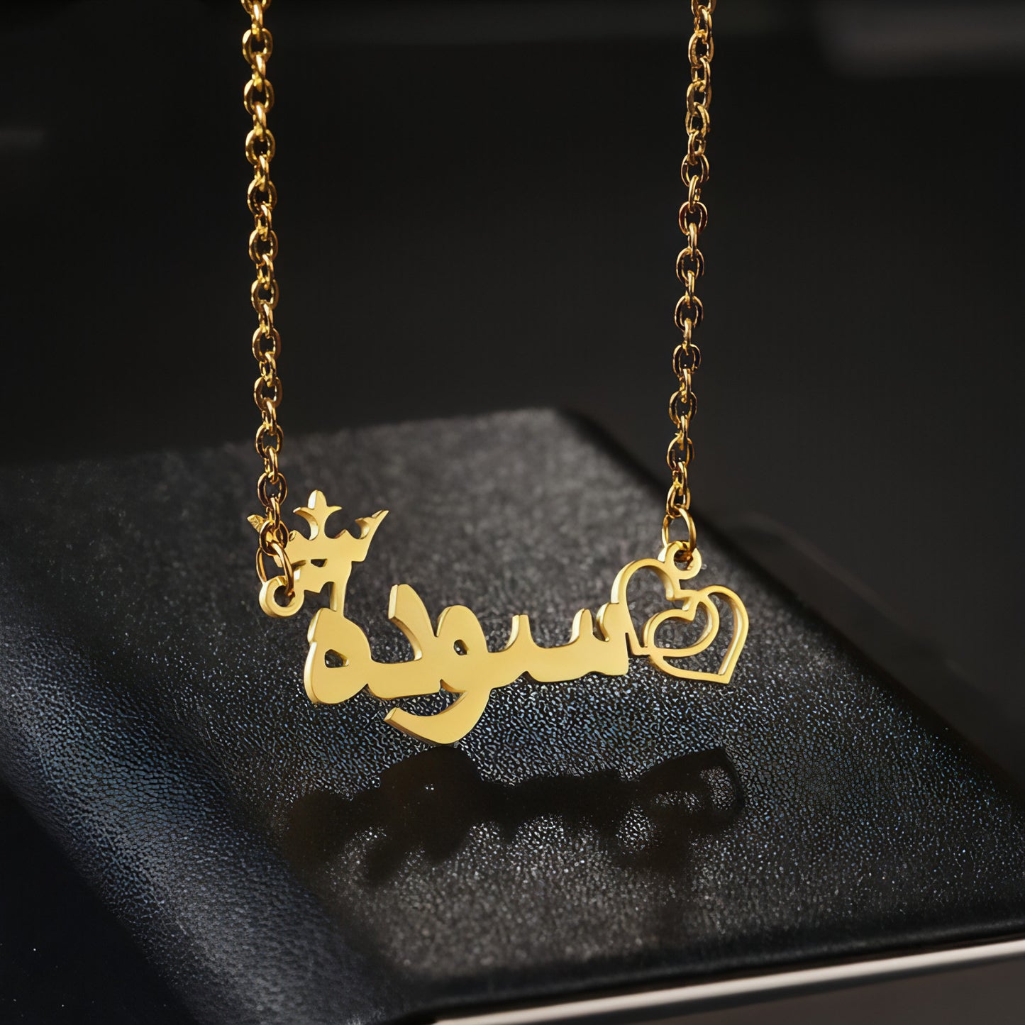 Stainless Steel DIY Arabic Name Necklace Personality