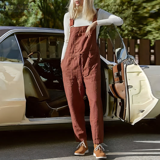 Lässiger Jumpsuit mit Hosenträgern für Damen