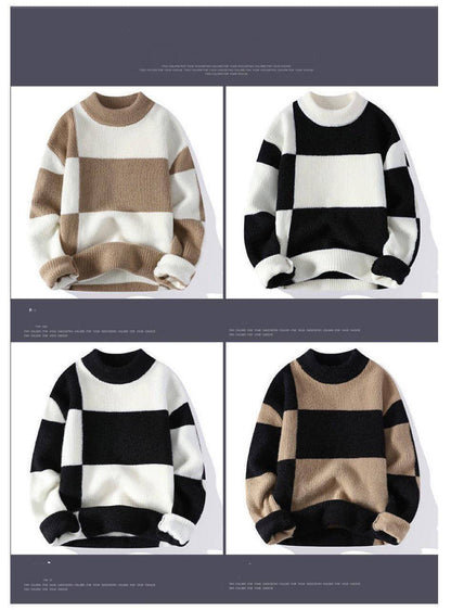 Men's Turtleneck Sweater for For Boys Thickened