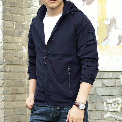 Men's Fashion Solid Color Single Outdoor Jacket