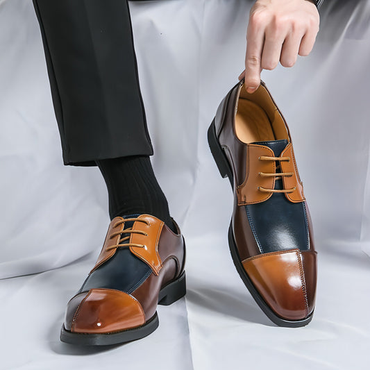 Zapatos de cuero para hombre, ropa formal de negocios