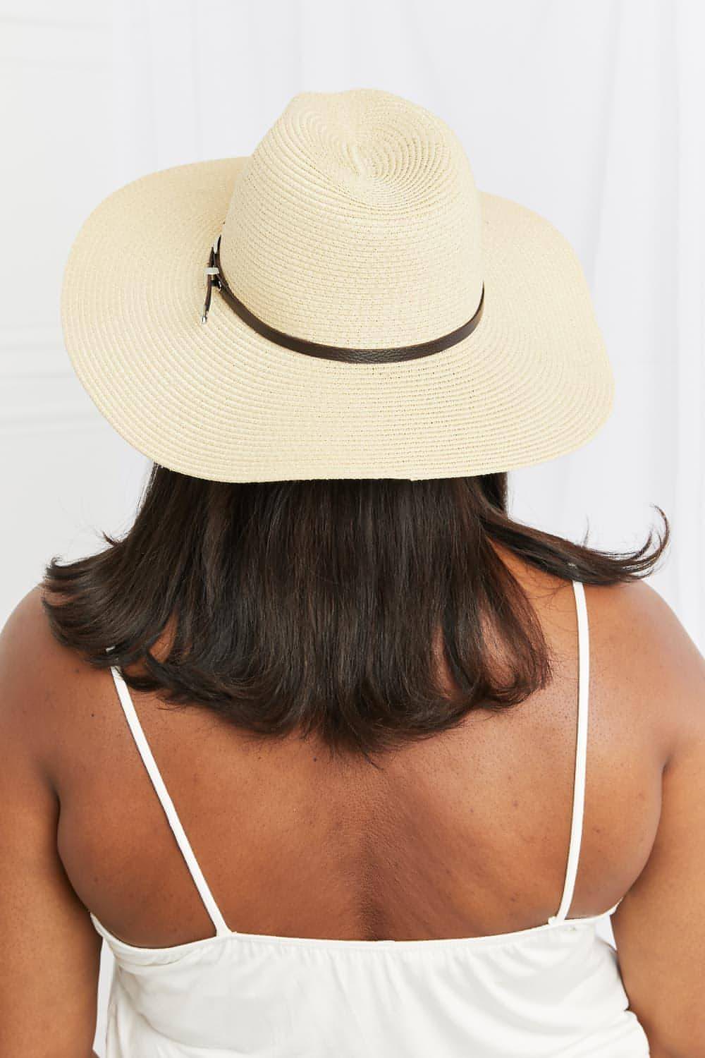 Fama Boho Summer Straw Fedora Hat