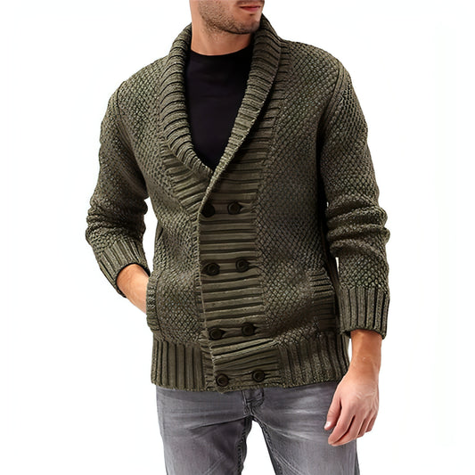 Mode einfache farbige Herren bequeme Langarm -Lupepullover