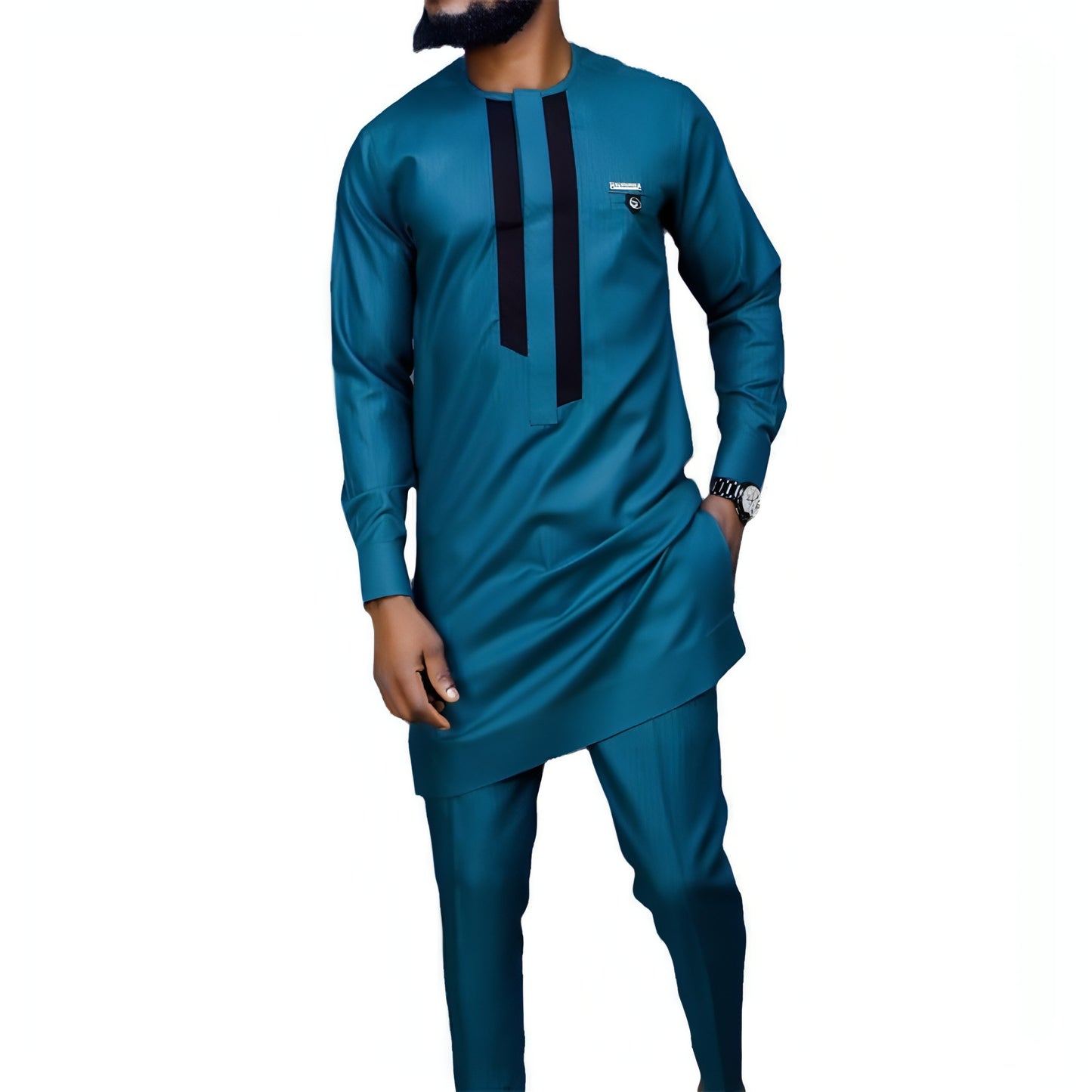 A1. African Ethnic Style Men's Casual 2-piece Set Tracksuit