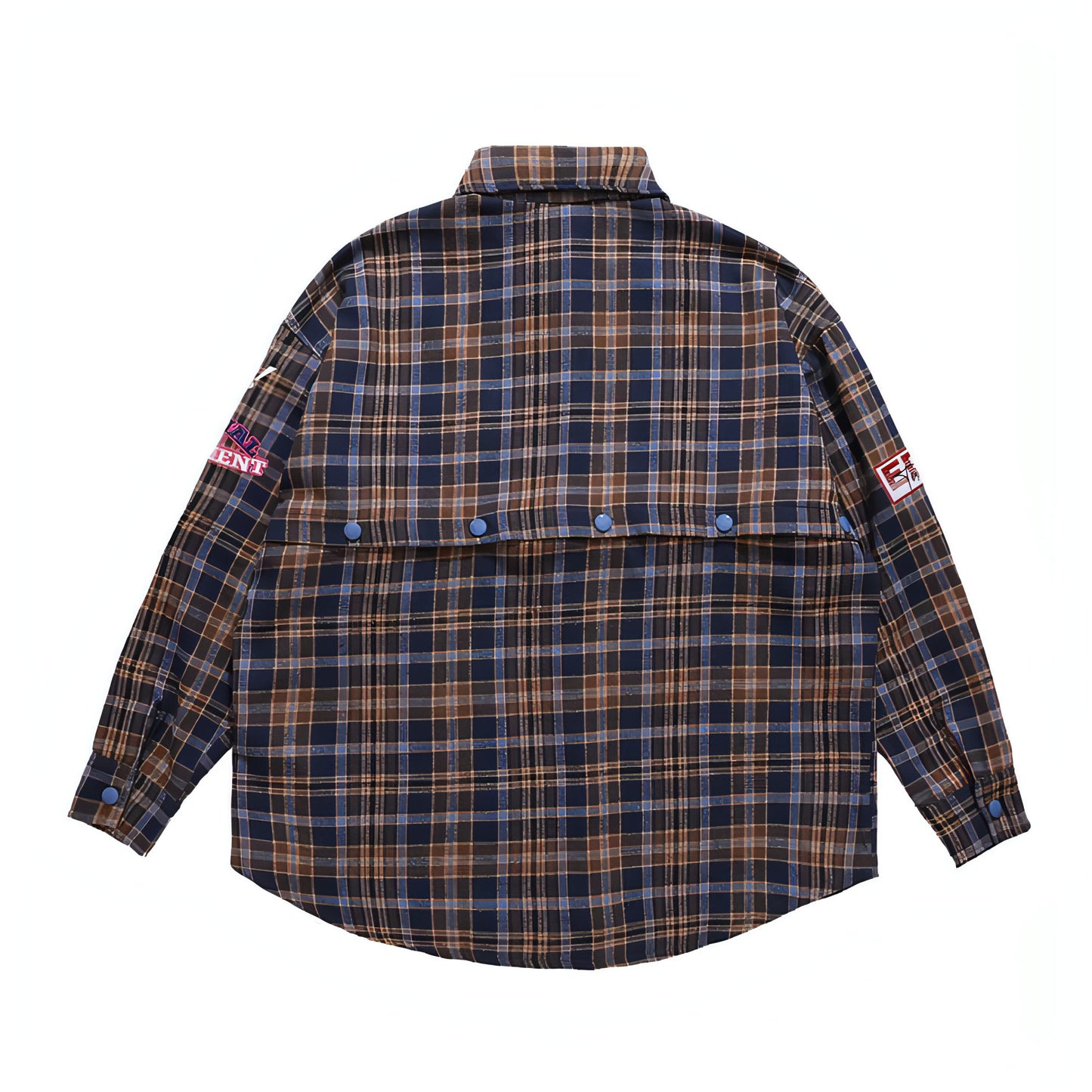 Fashion Brand Plaid Long Sleeve DressShirt Coat Jacket Men & Women