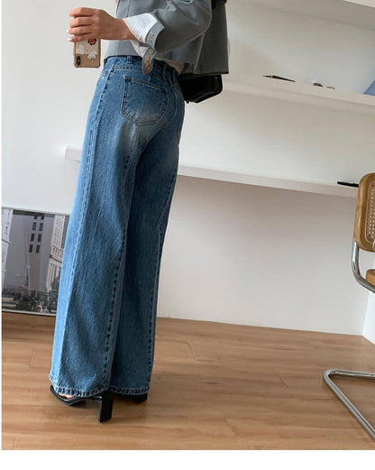 Retro High Waist Slimming Jeans Women