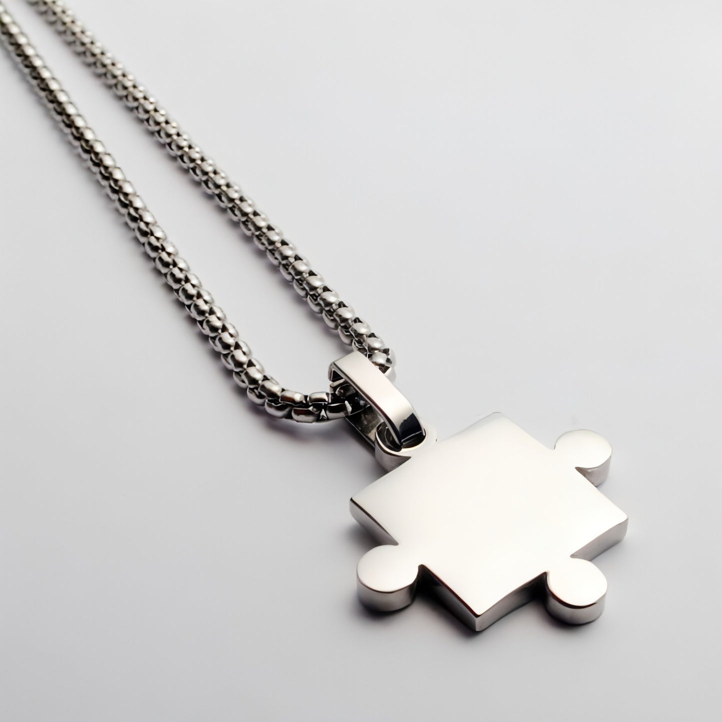 A Pair Of Puzzle Lettering Commemorative Pendant Necklace