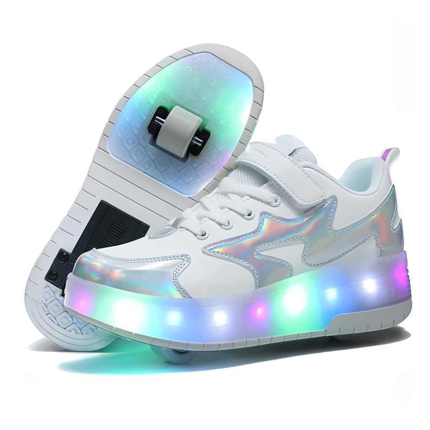 Women Fashion Removable Charging With Lights Light-emitting Roller Skates