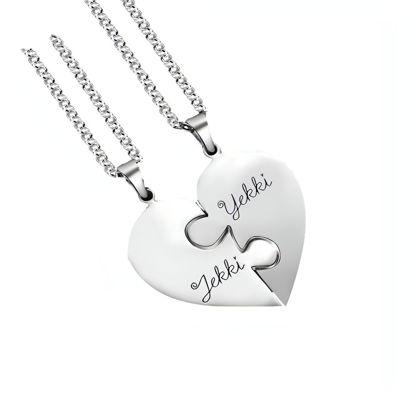 Personalized Family Pendant – Heart Necklace for Siblings & Loved Ones