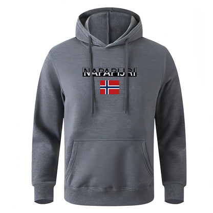 Napapijri Men's Pullover Hoodie Printed Sweater Casual