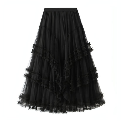 Slimming Multi-layer High-grade Gauze Skirt High-grade Skirt