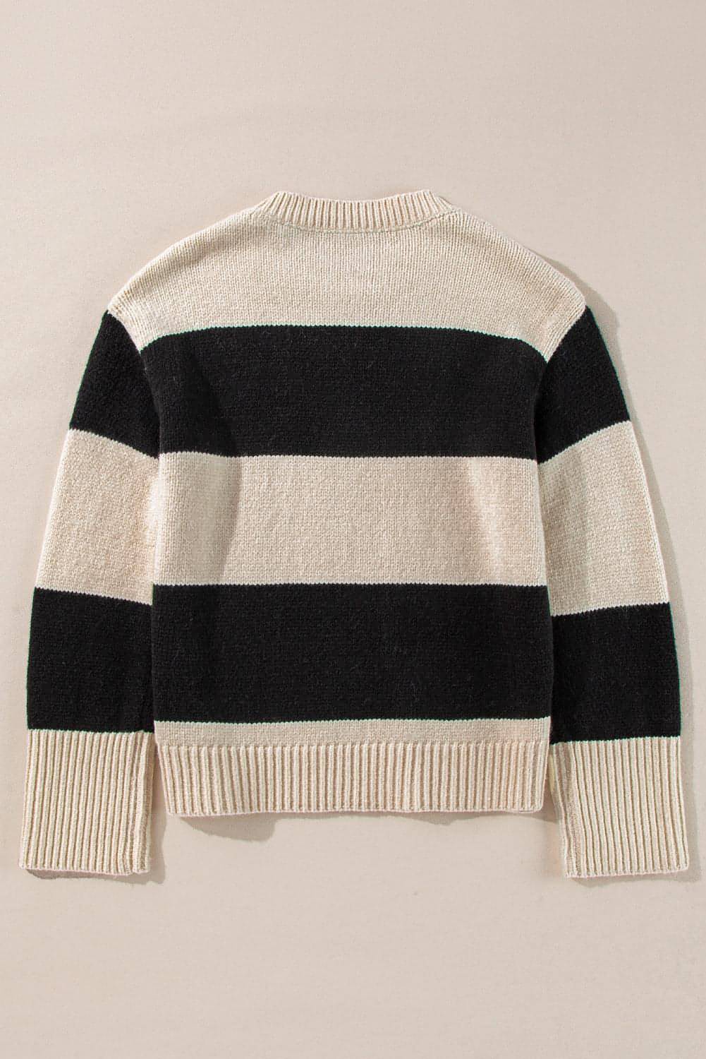 Jet Stream Colorblock Loose Pullover Sweater