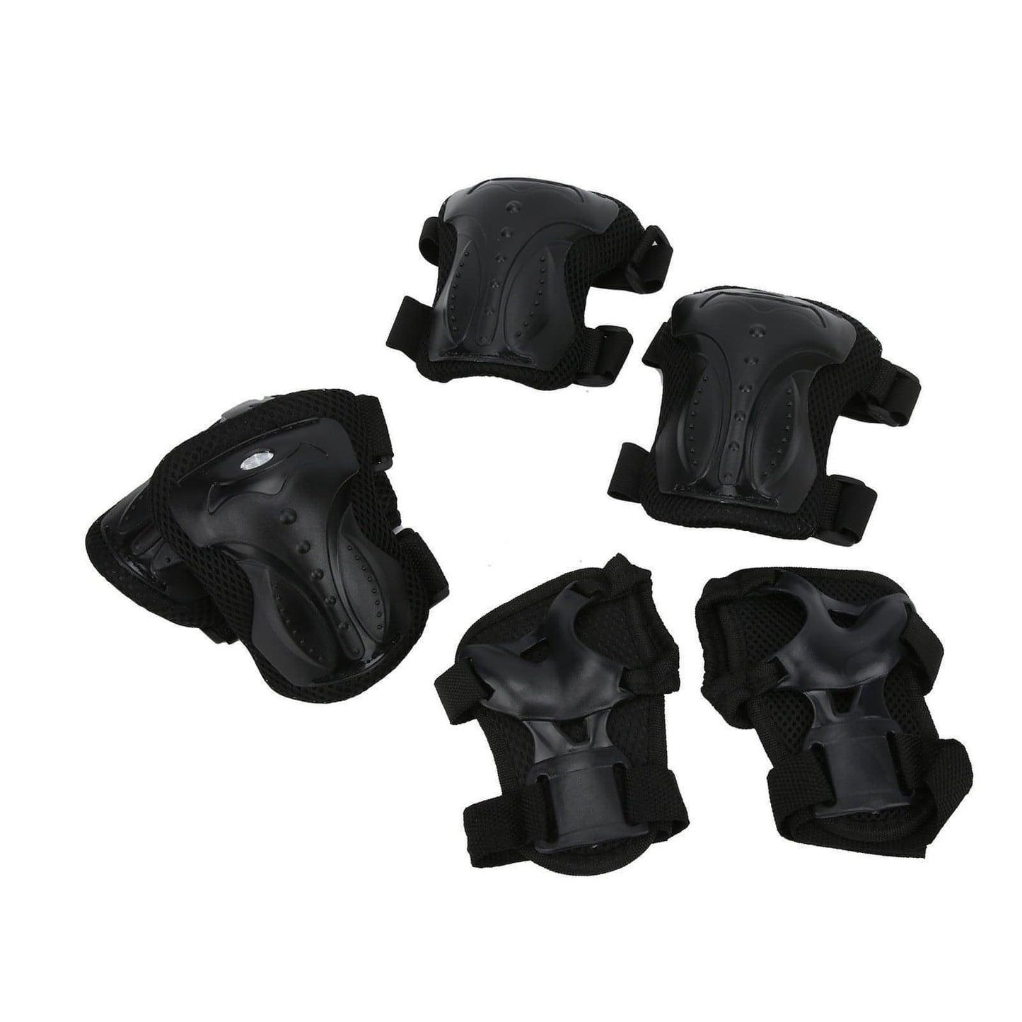 Six 6pcs/Set Adults Skateboard Protective Gear Kit Knee Pads Elbow Pads Wrist Guards Set