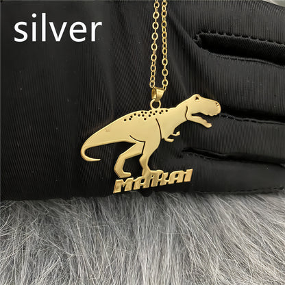 Creative Cartoon Character Necklace Stainless Steel Custom Name