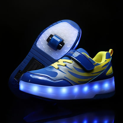 Heelys LED Luminous Rechargeable Lightweight Roller Shoes Two-wheeled Boys And Girls Light Shoes Wheel Shoes