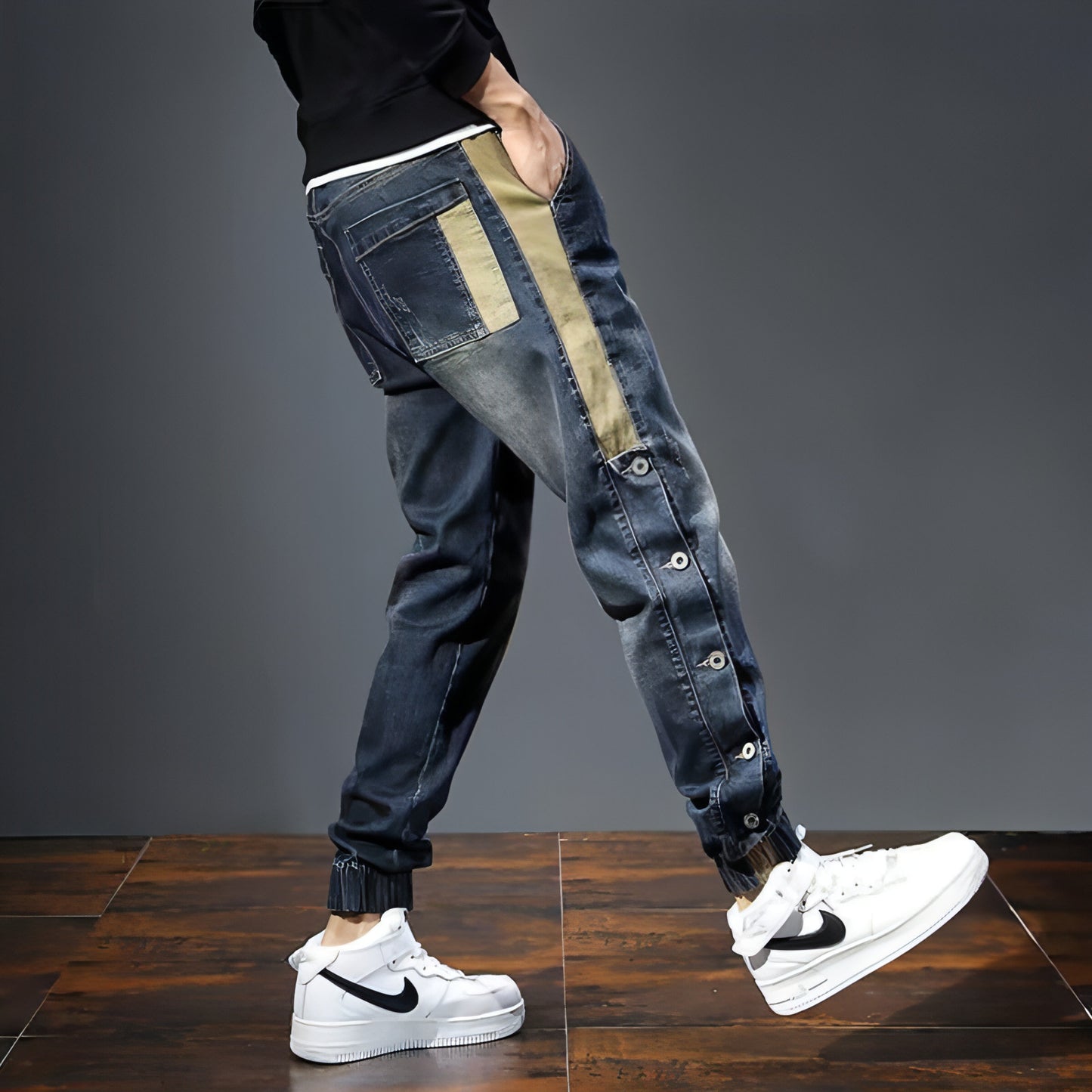 Jeans Men's Cropped Harem Pants