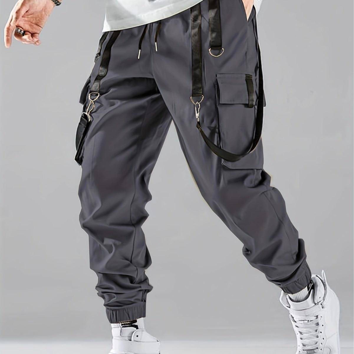 B.1 Ribbon Overalls Drawstring Sports Trousers Pants