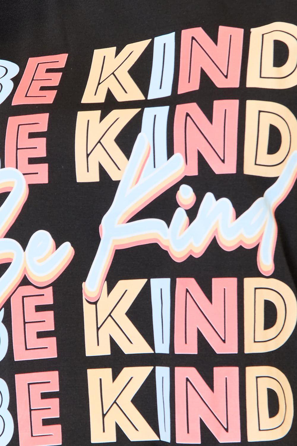 Camiseta de cuello redondo con gráfico BE KIND de Simply Love