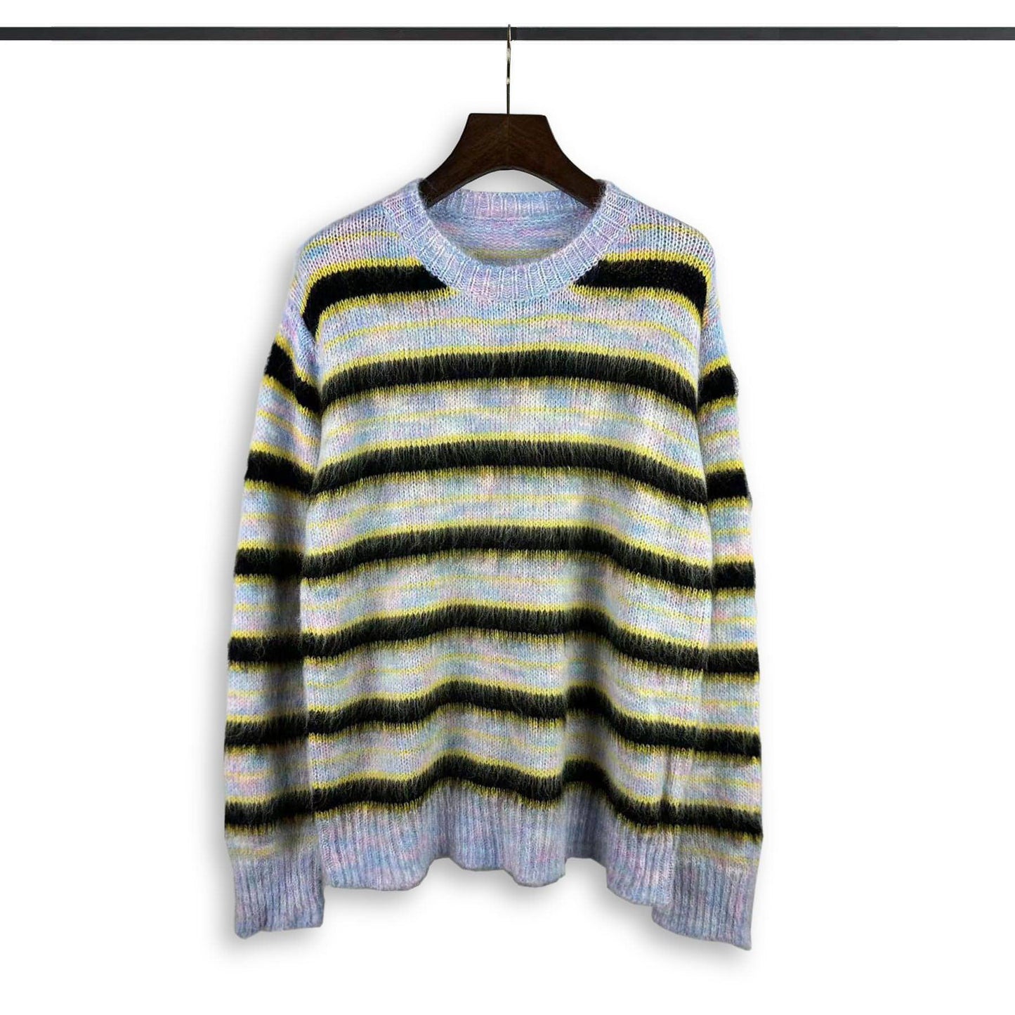 High Street American Style Trend Loose Striped Sweater Men