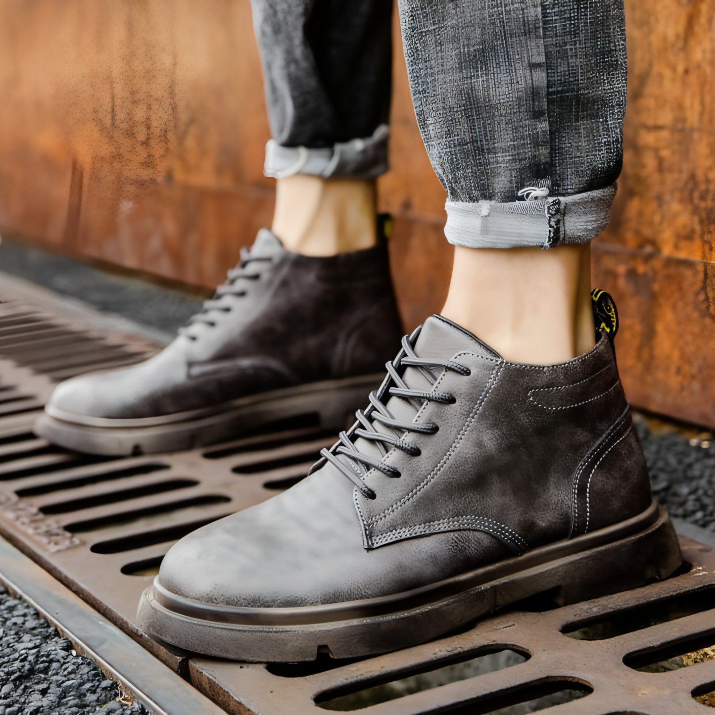 Casual Sports Shoes Plus Cashmere Martin Boots Men