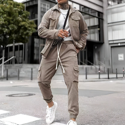 A. Men's Fashion Casual Tracksuit