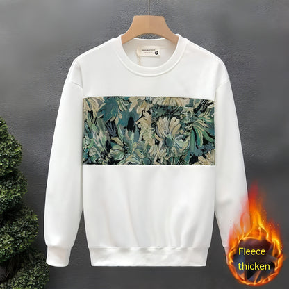 Fashion Brand Crew Neck Pullover Sweatshirt Men