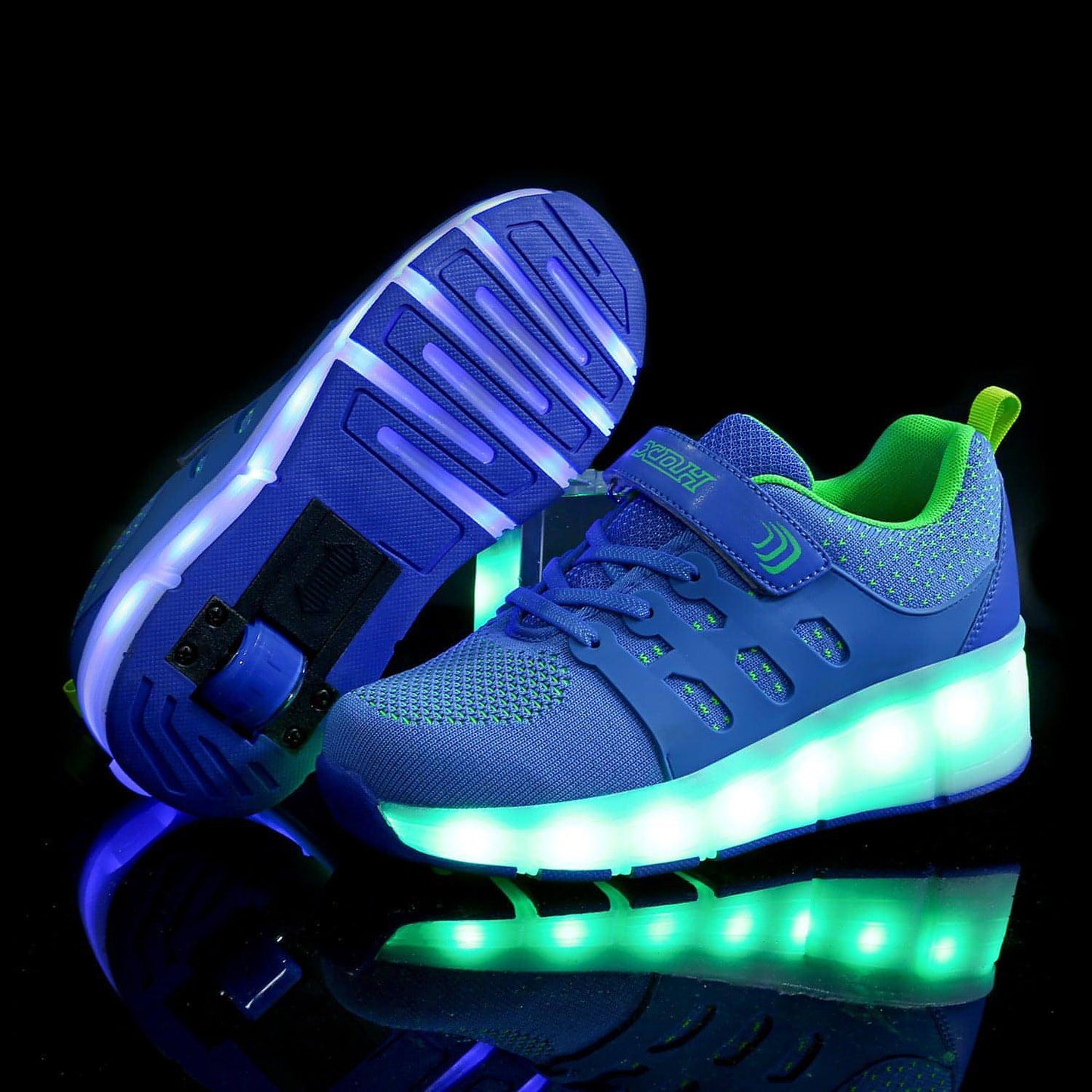 Switch Charging LED Light Children Adult Roller Skates Ultralight Wheel Shoes