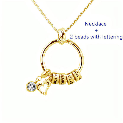 Trendy Love Pendant Exclusive Lettering Necklace With Diamonds