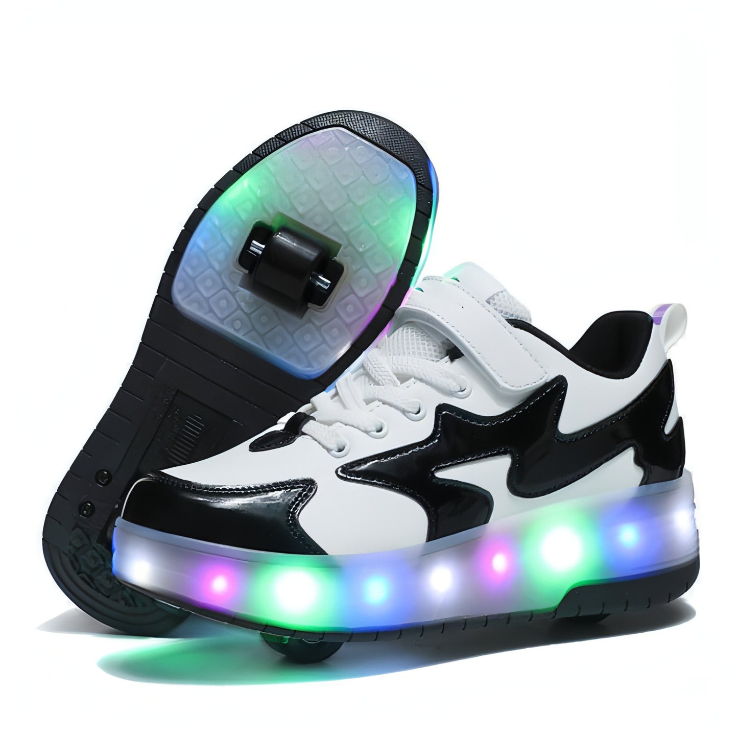 Women Fashion Removable Charging With Lights Light-emitting Roller Skates