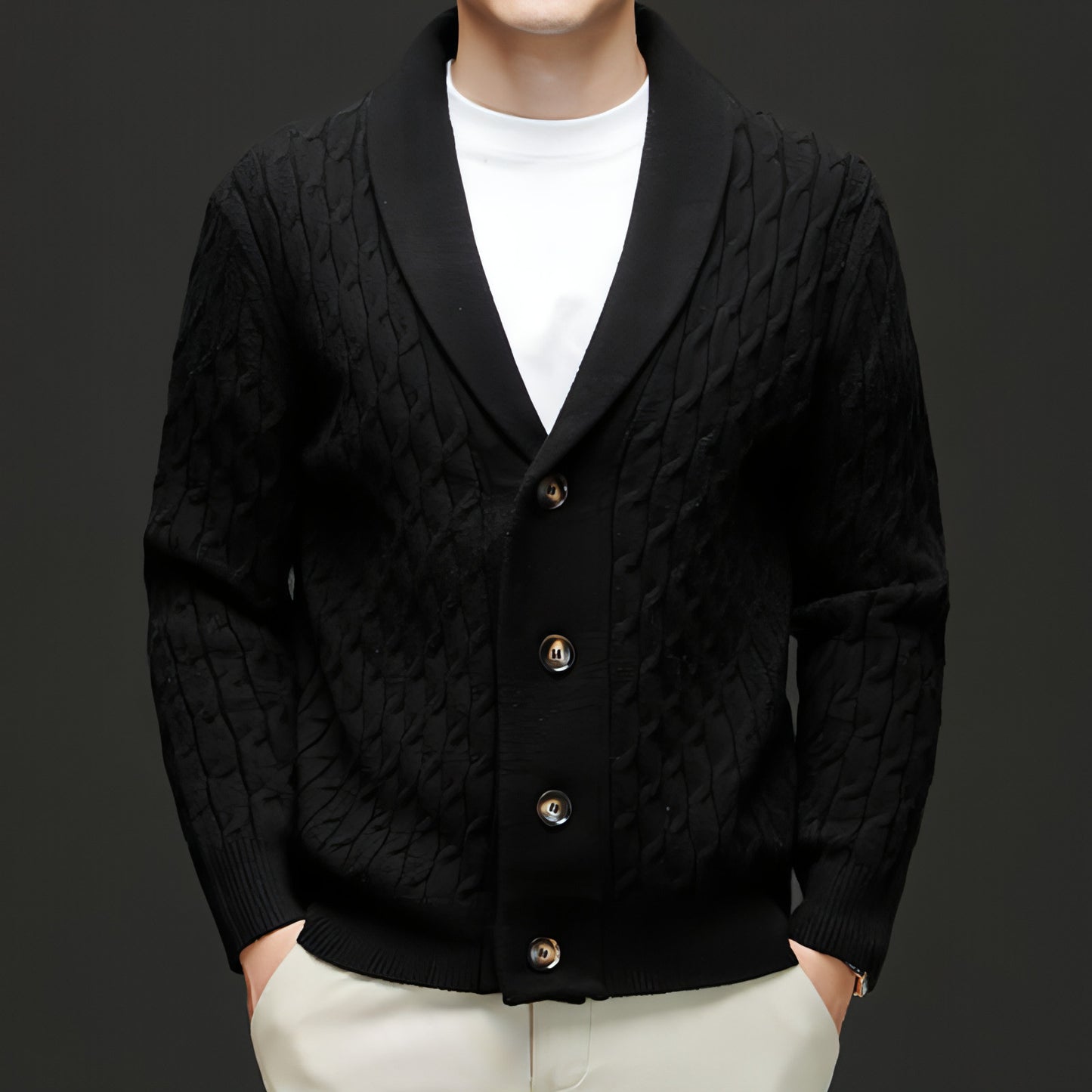 Autumn New Men's Knitwear Cardigan Casual Coat Sweater