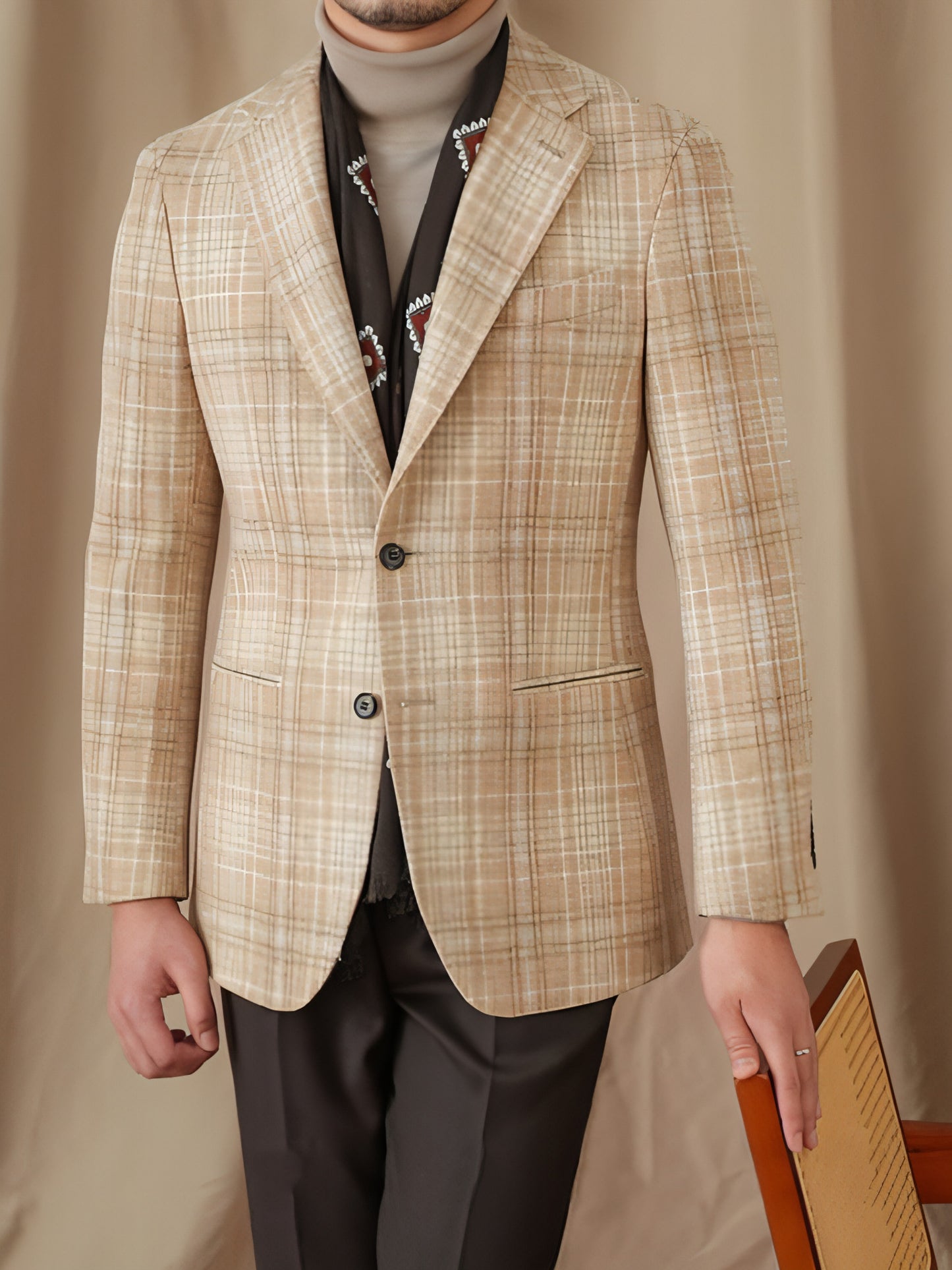 Wool Retro Suit Slim Fit All-match