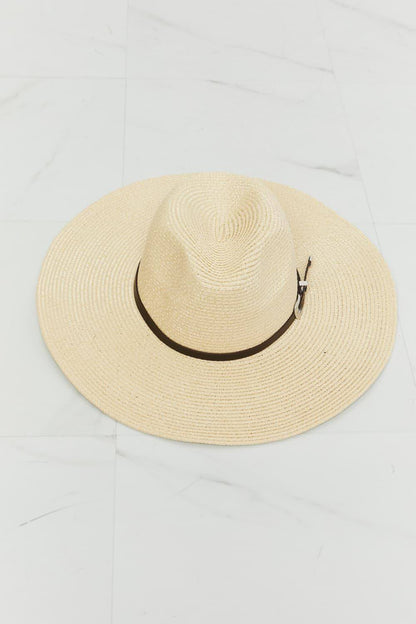 Fame Boho Sommer Stroh Fedora Hut