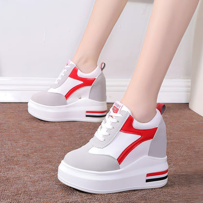 Women's Platform Height Increasing Insole Casual Shoes