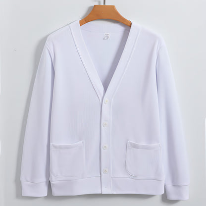 Cotton V-neck Sweatshirt Women's Cardigan Jacket