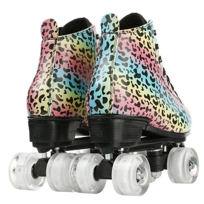 Adult Double-row Roller Skates Children's Four-wheel Roller Skates Night Flash