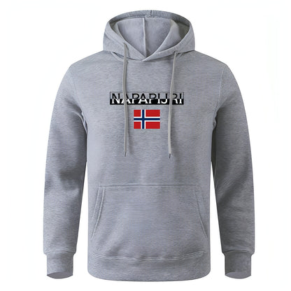 Napapijri moški pulover hoodie natisnjen pulover priložnostni