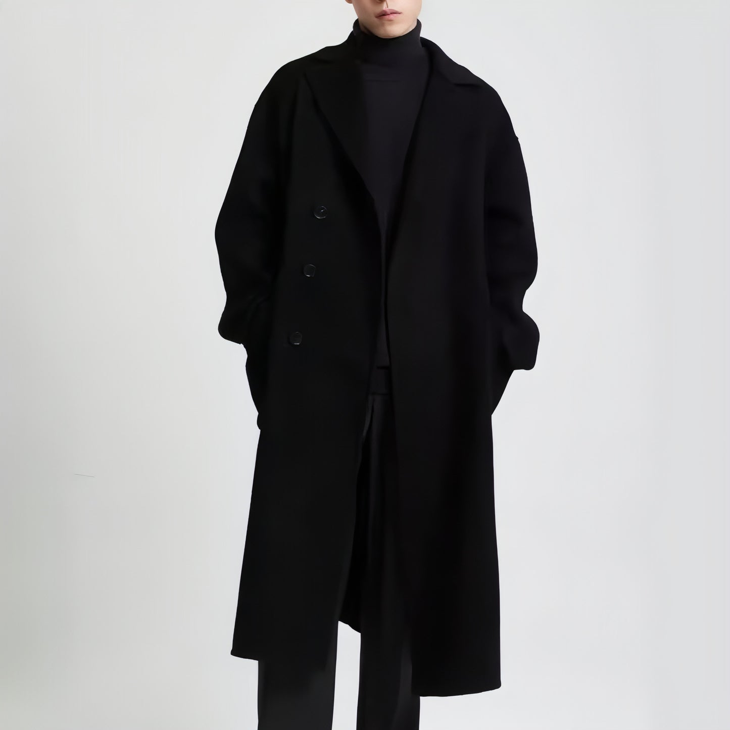 Long Double-faced Woolen Goods Wool Overcoat Men